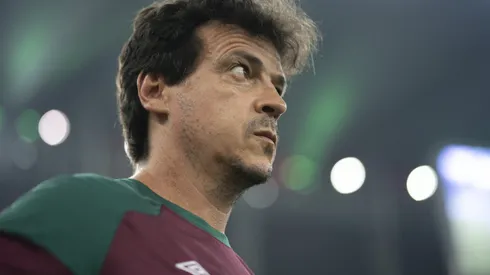 Fernando Diniz tecnico do Fluminense durante partida contra o LDU no estadio Maracana pelo campeonato Recopa Sul-Americana 2024. Treinador defendeu o volante. Foto: Jorge Rodrigues/AGIF