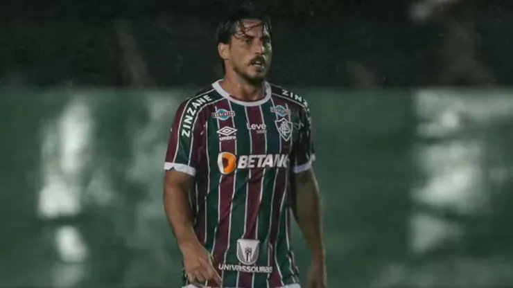 Gabriel Pires, na estreia com a camisa do Fluminense — Foto: Lucas Merçon/Fluminense