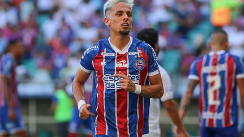 Biel jogador do Bahia durante partida contra o Jequie no estadio Arena Fonte Nova pelo campeonato Baiano 2024. Renan Oliveira/AGIF