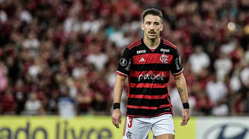 RJ – RIO DE JANEIRO – 10/04/2024 – COPA LIBERTADORES 2024, FLAMENGO X PALESTINO – Leo Ortiz jogador do Flamengo durante partida contra o Palestino no estadio Maracana pelo campeonato Copa Libertadores 2024. Foto: Thiago Ribeiro/AGIF