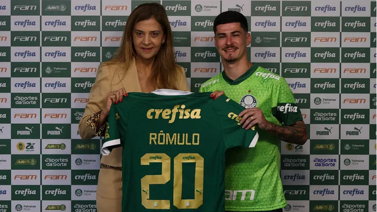 Rômulo é oficialmente o novo camisa 20 do Palmeiras.