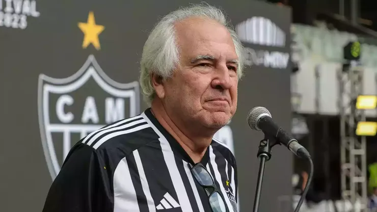 Rubens Menin, líder da SAF do Atlético-MG, provoca o Cruzeiro. Pedro Souza/Atlético