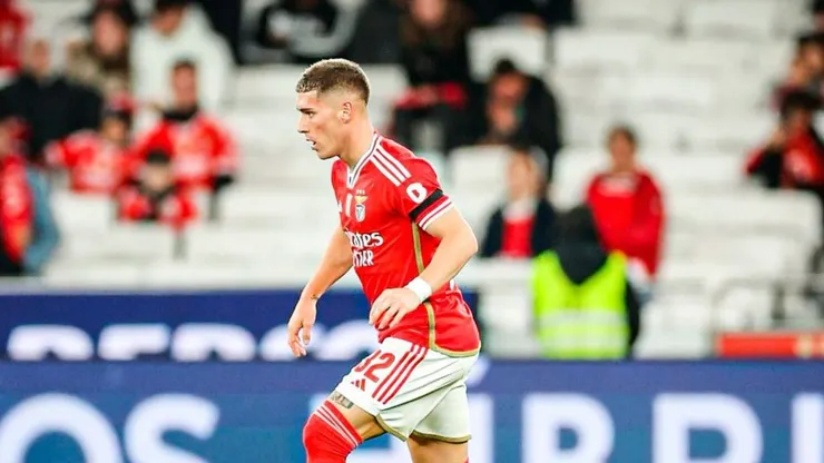 Benjamín Rollheiser foi contratado pelo Benfica na última janela - Foto: Instagram/Benfica