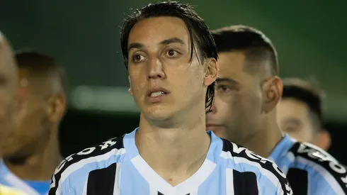Pedro Geromel durante partida no Campeonato Brasileiro da Série B em 2022.