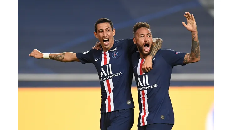 Neymar e Di Maria jogaram juntos no PSG e atualmente são especulados no Flamengo