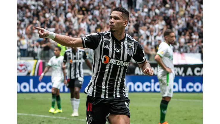 Paulinho durante confronto contra o América-MG no Campeonato Mineiro de 2024.