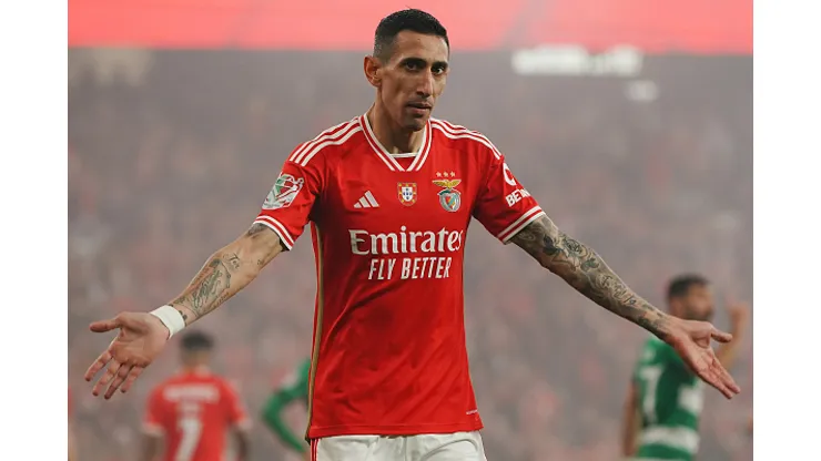 Di María atuando no Benfica em 2024