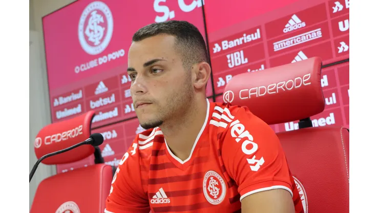 Bruno Gomes manda a real após empate na Sula. Foto: Ricardo Duarte/Internacional