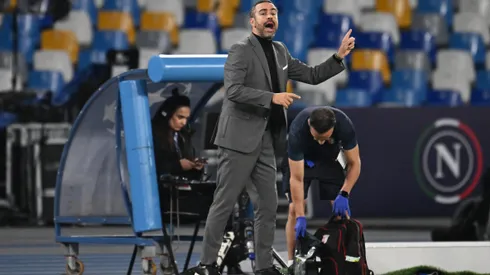 Artur Jorge, ainda no comando do Braga, na Champions League de 2023.