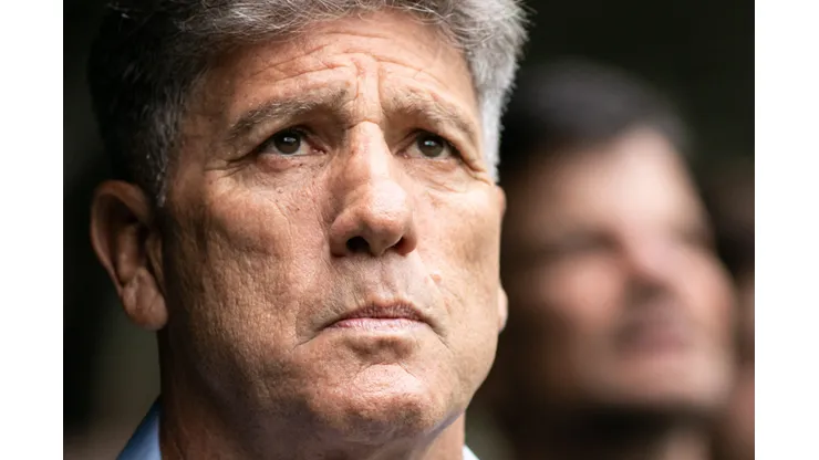 Renato Gaucho tecnico do Gremio durante partida contra o Atletico-MG no estadio Arena MRV pelo campeonato Brasileiro A 2023. Treinador recebeu declaração quente. Foto: Fernando Moreno/AGIF