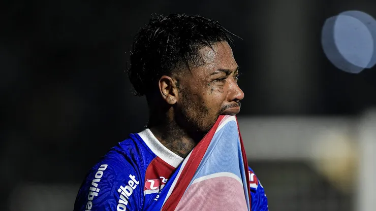 Marinho jogador do Fortaleza durante partida contra o Vasco no estadio Sao Januario pelo campeonato Copa Do Brasil 2024. Thiago Ribeiro/AGIF