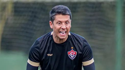 Thiago Carpini, técnico do Vitótia. Victor Ferreira/ECVitória
