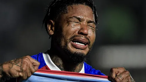 Marinho jogador do Fortaleza durante partida contra o Vasco no estádio São Januário pelo campeonato Copa Do Brasil 2024.