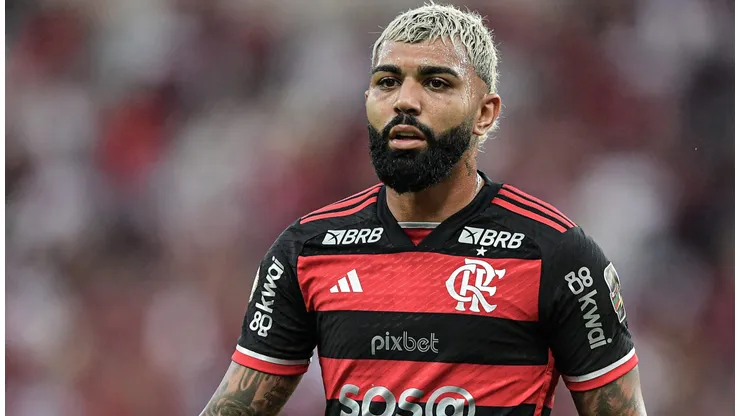 Gabigol durante confronto contra o Corinthians no Campeonato Brasileiro de 2024. Foto: Thiago Ribeiro/AGIF