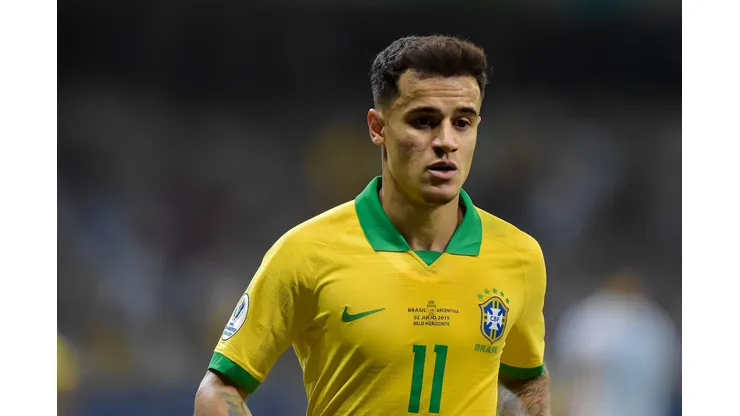 Phillipe Coutinho jogador do Brasil durante partida contra o Argentina no estadio Mineirao pelo campeonato Copa America 2019. Meia pode ajudar em contratação do Vasco da Gama