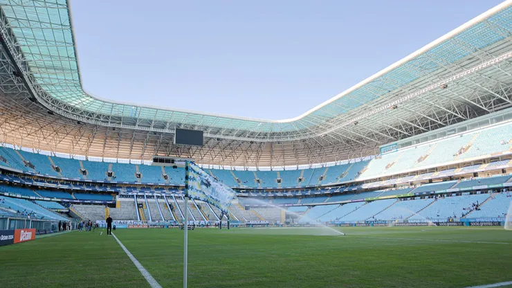 Arena do Grêmio foi bastante prejudicada pelas enchentes.