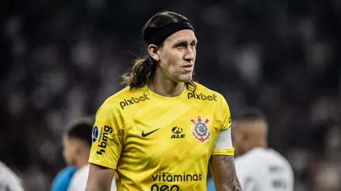 Cassio jogador do Corinthians durante partida contra o Newells Old Boys no estadio Arena Corinthians pelo campeonato Copa Sul-Americana 2023. Goleiro não deve mais jogar pelo Timão.