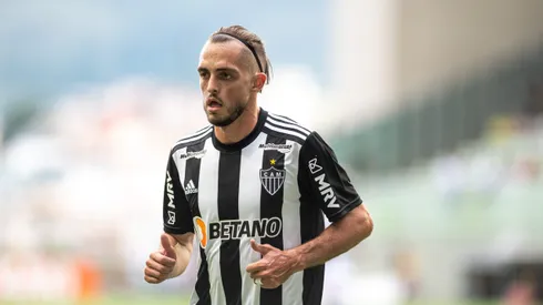 Hyoran, ex-jogador do Atletico-MG durante partida contra o Patrocinense no estadio Independencia pelo campeonato Mineiro 2023. Meia vai voltar aos jogos do Colorado. Foto: Alessandra Torres/AGIF