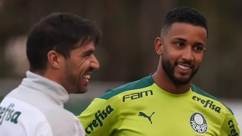 O jogador Jorge, da SE Palmeiras, durante treinamento, na Academia de Futebol. Atleta brilhou pela Série B.