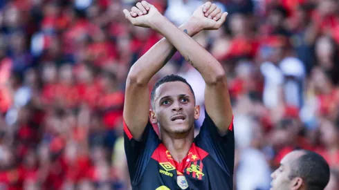 Luciano Juba ex-jogador do Sport comemora seu gol durante partida contra o Petrolina no estadio Ilha do Retiro pelo campeonato Pernambucano 2023. Rafael Vieira/AGIF