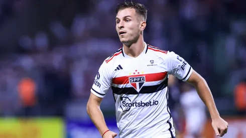 Galoppo jogador do Sao Paulo durante partida contra o Agua Santa no estadio Arena Allianz Parque pelo campeonato Paulista 2023. Meia tem futuro incerto no Tricolor Paulista. Foto: Marcello Zambrana/AGIF