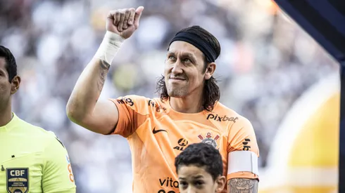 Cassio jogador do Corinthians durante partida contra o Sao Paulo no estadio Arena Corinthians pelo campeonato BRASILEIRO A 2023. Goleiro pode chegar ao time mineiro. Foto: Abner Dourado/AGIF