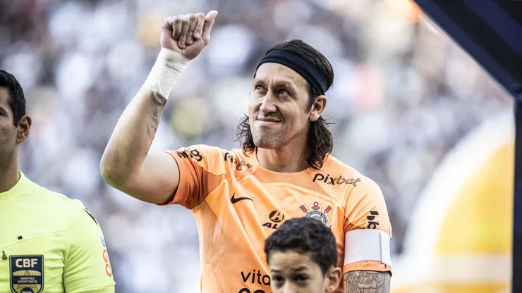 Cassio jogador do Corinthians durante partida contra o Sao Paulo no estadio Arena Corinthians pelo campeonato BRASILEIRO A 2023. Goleiro pode chegar ao time mineiro. Foto: Abner Dourado/AGIF