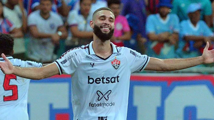 Wagner Leonardo, jogador do Vitoria durante partida contra o Bahia no estadio Arena Fonte Nova pelo campeonato Copa Do Nordeste 2024. Walmir Cirne/AGIF
