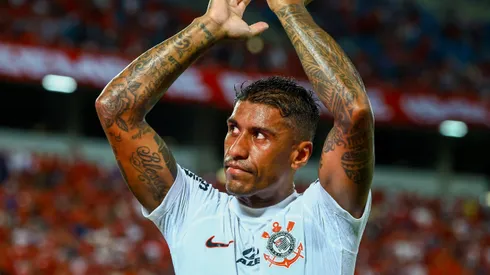 RN – NATAL – 01/05/2024 – COPA DO BRASIL 2024, AMERICA NATAL X CORINTHIANS – Paulinho do Corinthians comemoram vitoria ao final da partida contra o America Natal no estadio Arena das Dunas pelo campeonato Copa Do Brasil 2024.