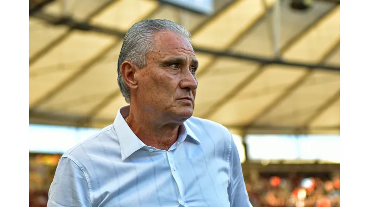 Tite tecnico do Flamengo durante partida contra o Nova Iguacu no estadio Maracana pelo campeonato Carioca 2024. Comandante mandou recado ao Sul. Foto: Thiago Ribeiro/AGIF