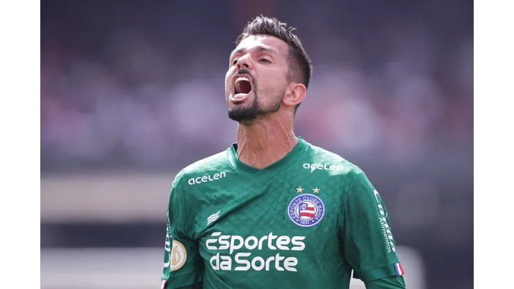 Marcos Felipe goleiro do Bahia durante partida contra o Sao Paulo no estadio Morumbi pelo campeonato Brasileiro A 2023. Ettore Chiereguini/AGIF