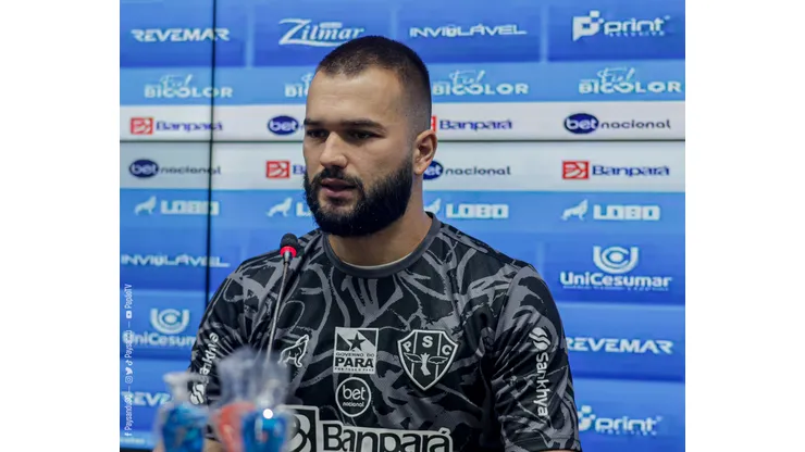 O goleiro Iago Hass foi oficialmente apresentado como atleta do Paysandu. Jorge Luís Totti/Paysandu