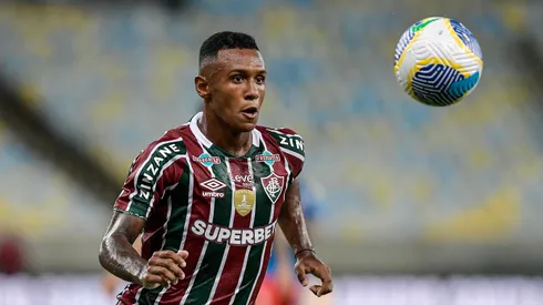 RJ – RIO DE JANEIRO – 13/04/2024 – BRASILEIRO A 2024, FLUMINENSE X BRAGANTINO – Marquinhos jogador do Fluminense durante partida contra o Bragantino no estadio Maracana pelo campeonato Brasileiro A 2024. Foto: Thiago Ribeiro/AGIF