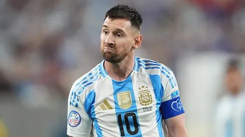 Lionel Messi atuando pela Seleção Argentina em 2024