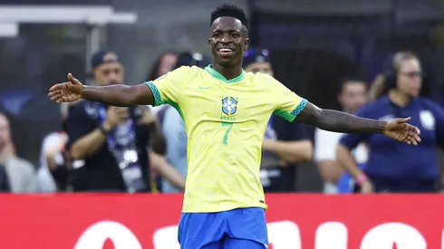 Vinicius Júnior durante confronto contra a Costa Rica na Copa América de 2024.