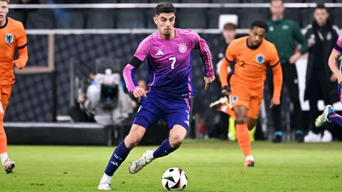 Jogador da Alemanha, Havertz, em ação em amistoso contra a Holanda (Powerpics / Alamy Stock Photo)