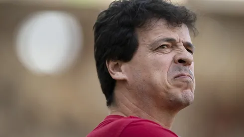 Fernando Diniz técnico do Fluminense durante partida contra o Flamengo no estádio Maracanã pelo campeonato Brasileiro A 2024. Foto: Jorge Rodrigues/AGIF