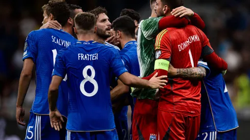 Jogadores italianos comemoram vitória (Alamy Stock Photo)