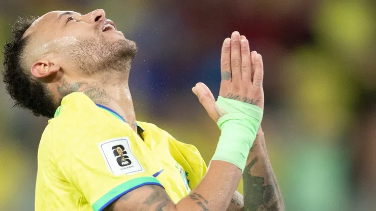 Neymar, atuando pela Seleção Brasileira.
