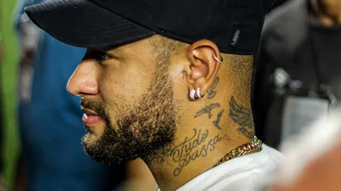 Neymar, na Vila Belmiro.