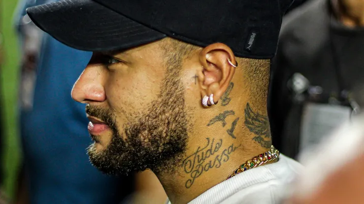 Neymar, na Vila Belmiro.