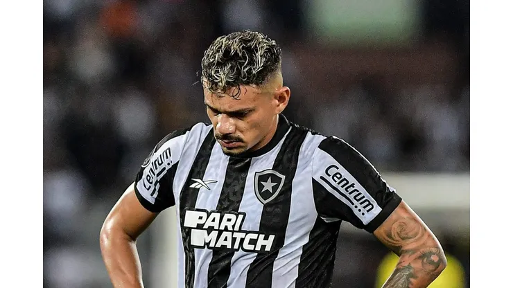 Tiquinho Soares jogador do Botafogo durante partida contra o Junior Barranquilla no estadio Engenhao pelo campeonato Copa Libertadores 2024.