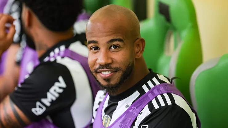 Patrick jogador do Atletico-MG durante partida contra o Caldense no estadio Independencia pelo campeonato Mineiro 2023. Meia pode chegar ao Leão