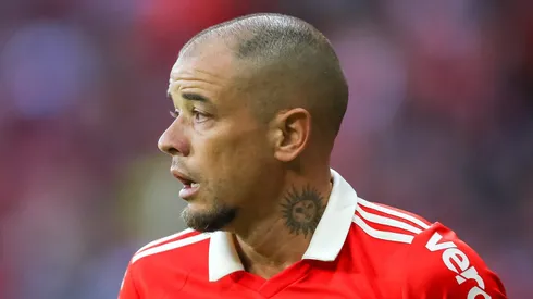 D'Alessandro jogador do Internacional durante partida contra o Fortaleza no estadio Beira-Rio pelo campeonato.