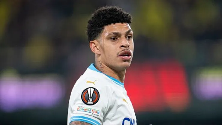 Luis Henrique, atuando no Olympique de Marselha-FRA em 2024