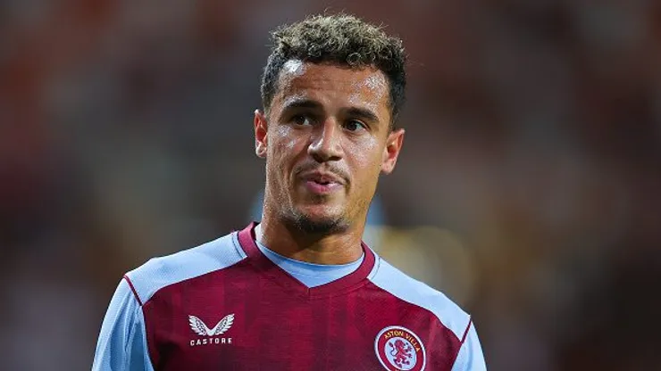 Coutinho atuando no Aston Villa em 2023