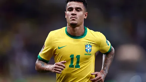 Philippe Coutinho atuando pelo Brasil nas eliminatórias da Copa do mundo de 2022