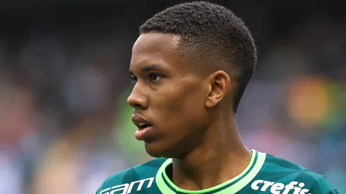 Estevão jogador do Palmeiras durante partida contra o Sport no estádio Arena Barueri pelo campeonato Copa São Paulo 2024. Meia quase jogou no rival.