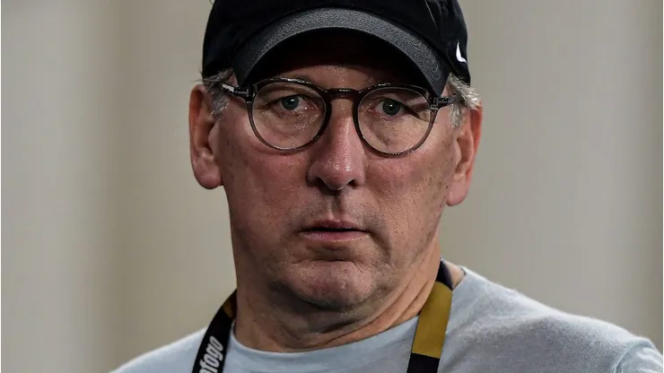 John Textor dono do Botafogo durante partida contra o Palmeiras no estádio Engenhão pelo campeonato Brasileiro A 2023.