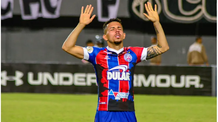 Flávio durante confronto contra o Ceará no Campeonato Brasileiro de 2019.